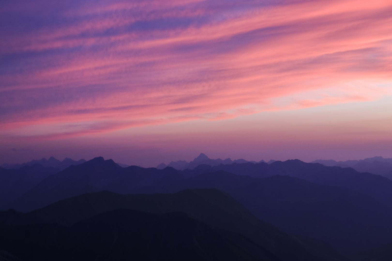 Blaue Stunde über dem Hochvogel