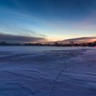 Blaue Stunde über dem Maschsee, Hannover