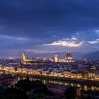 Blaue Stunde über Florenz