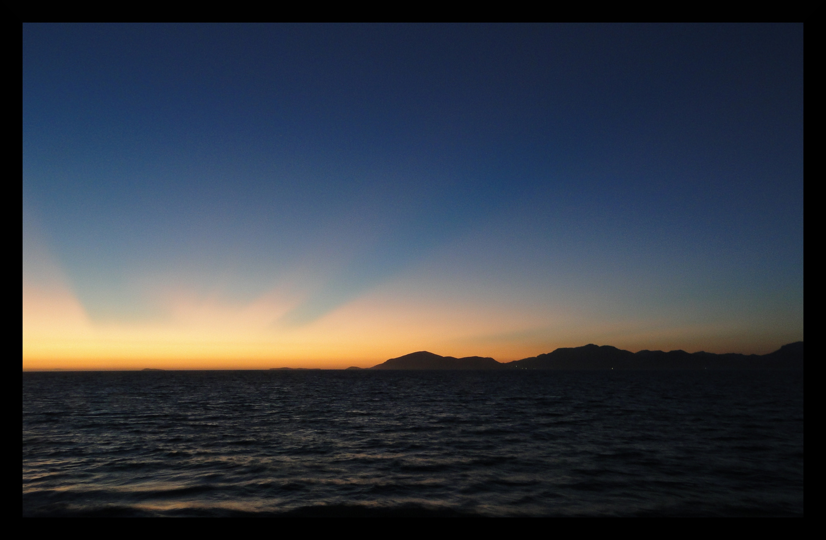Blaue Stunde über Kalymnos
