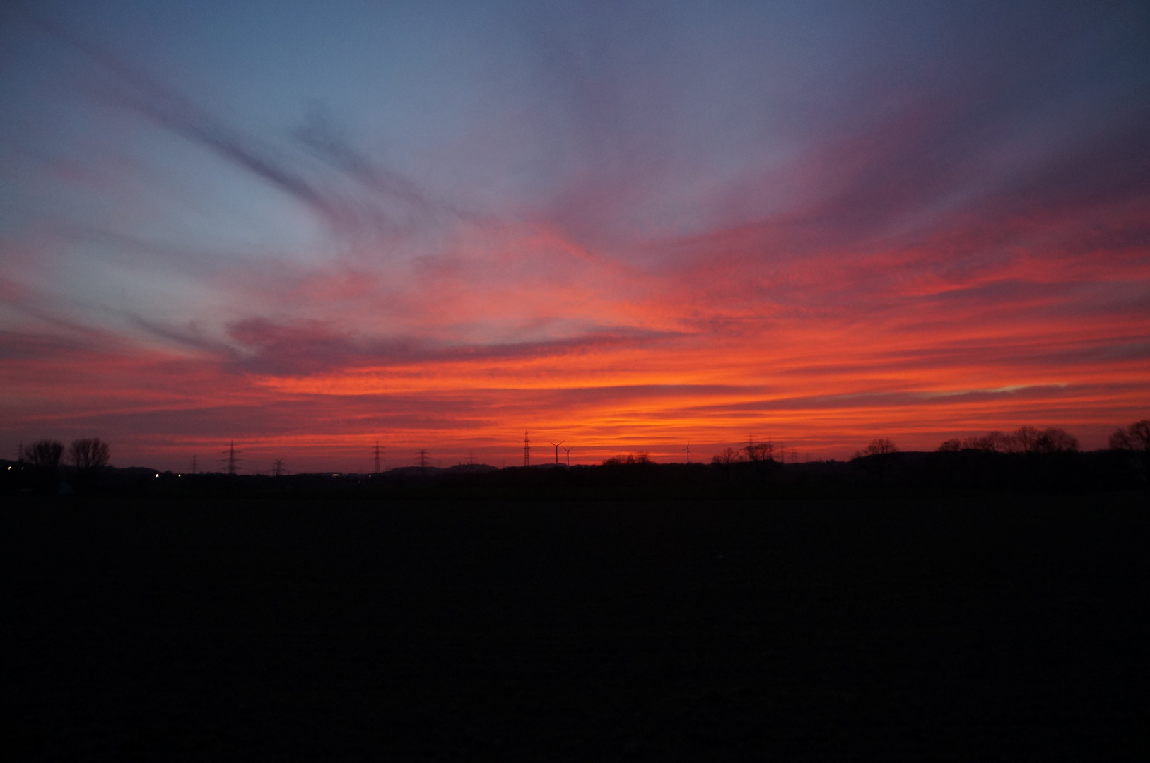 Blaue Stunde über Löttringhausen, Dortmund