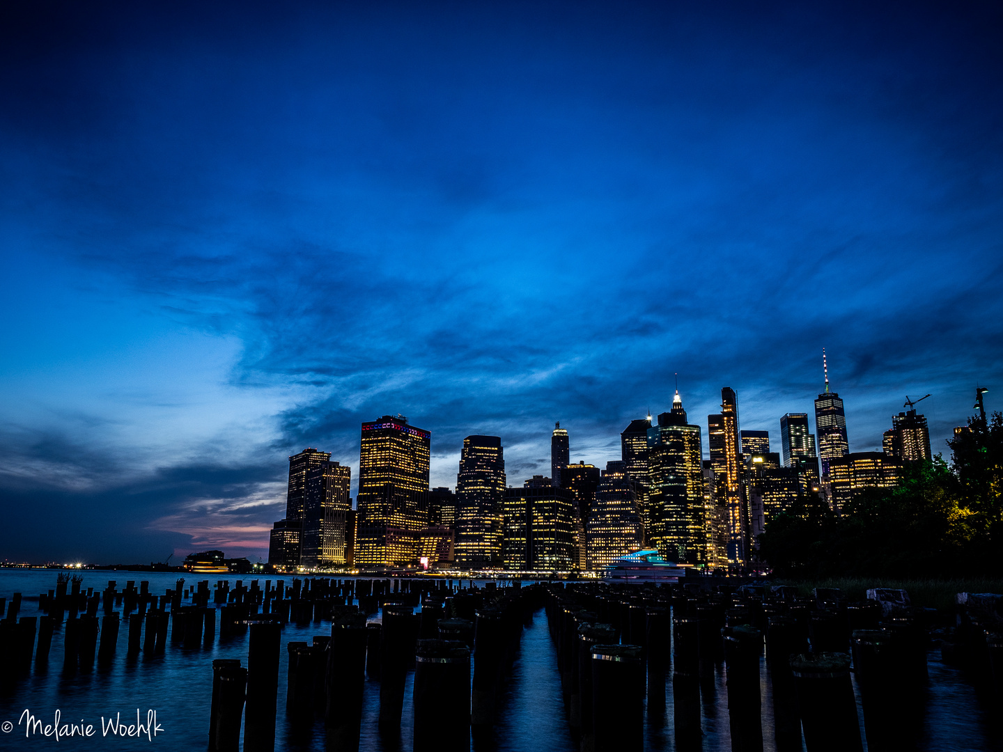 Blaue Stunde über Manhattan