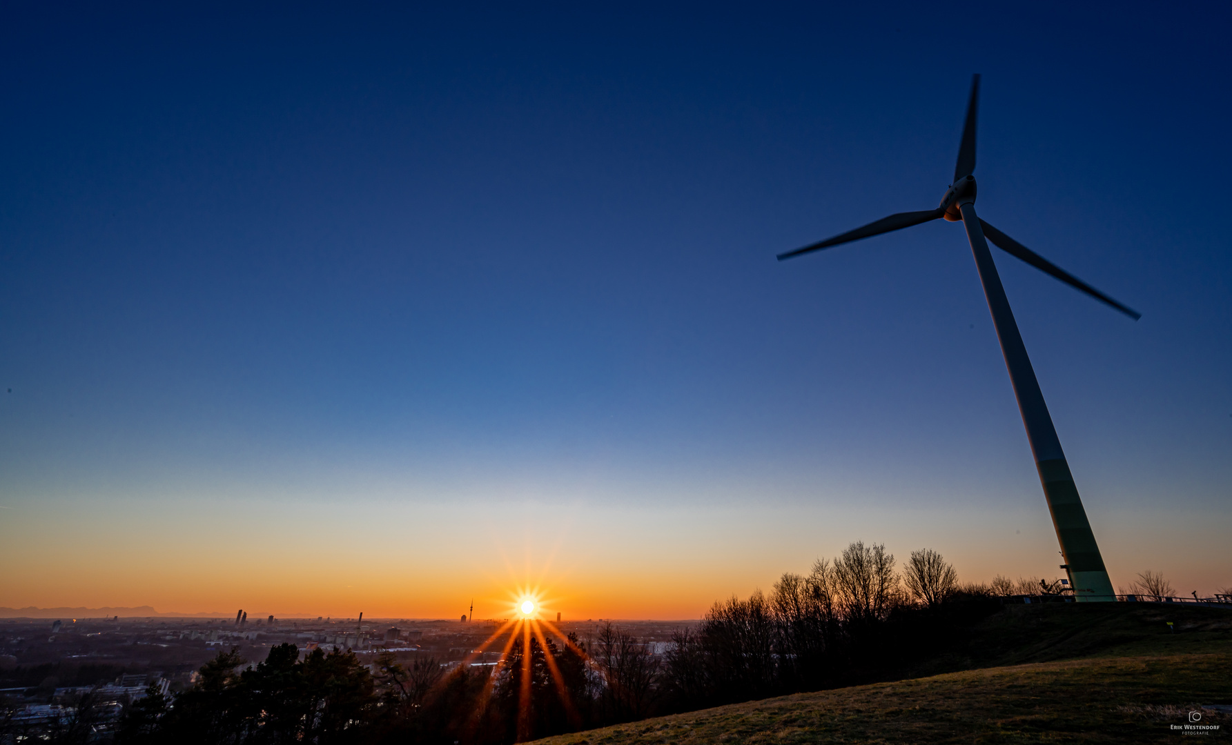 Blaue Stunde über München