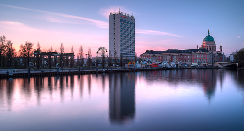 blaue Stunde über Potsdam