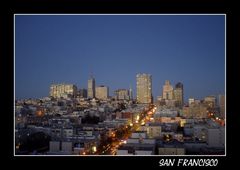 Blaue Stunde über San Francisco