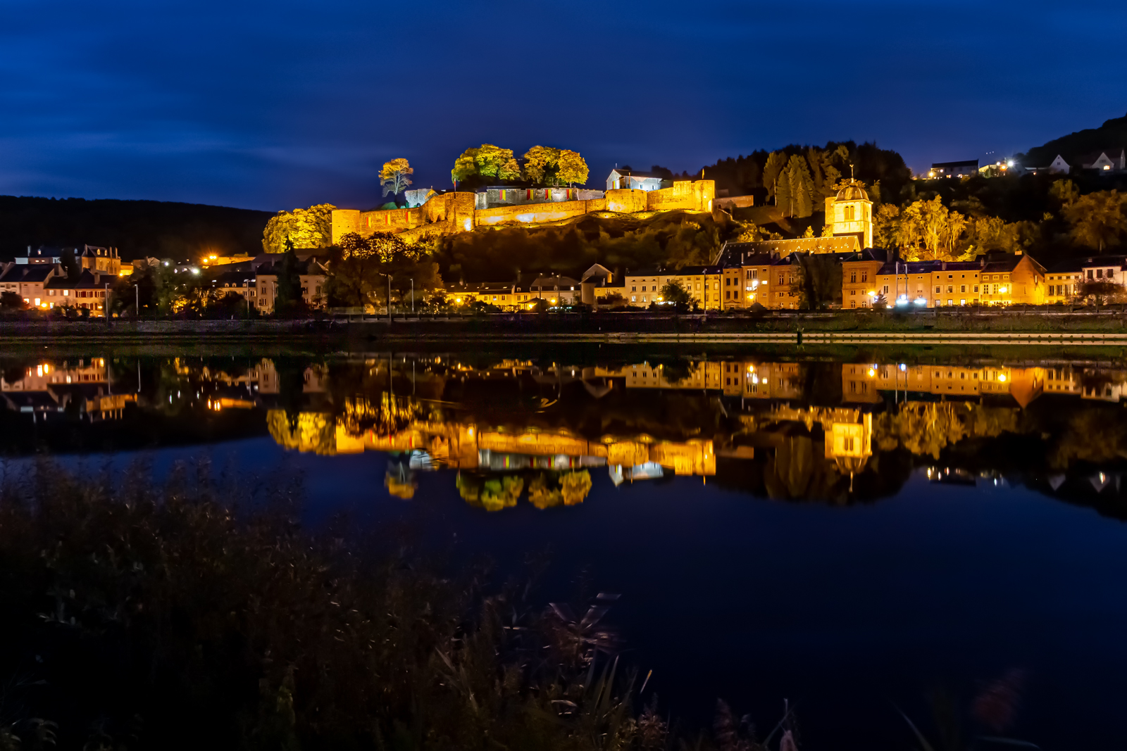 Blaue Stunde über Sierk les Bains