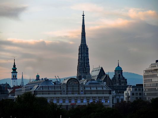 Blaue Stunde über Wien