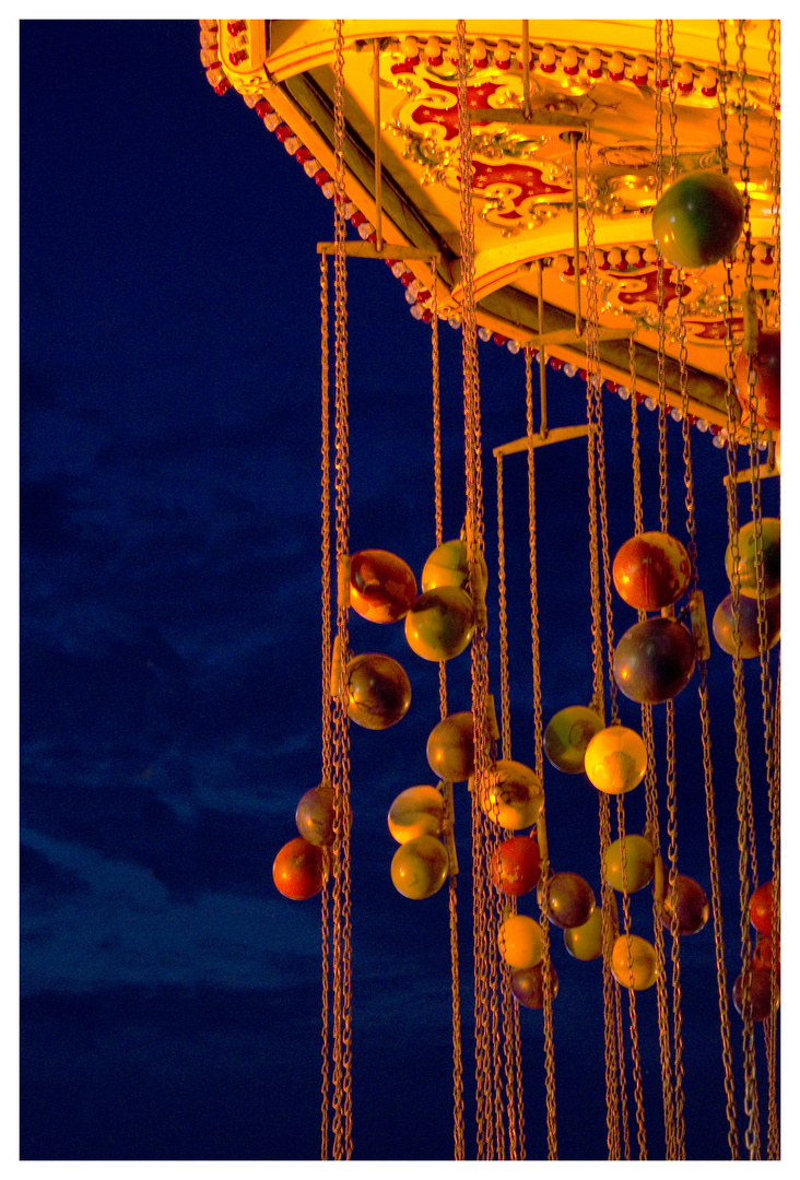 blaue Stunde über'm Oktoberfest