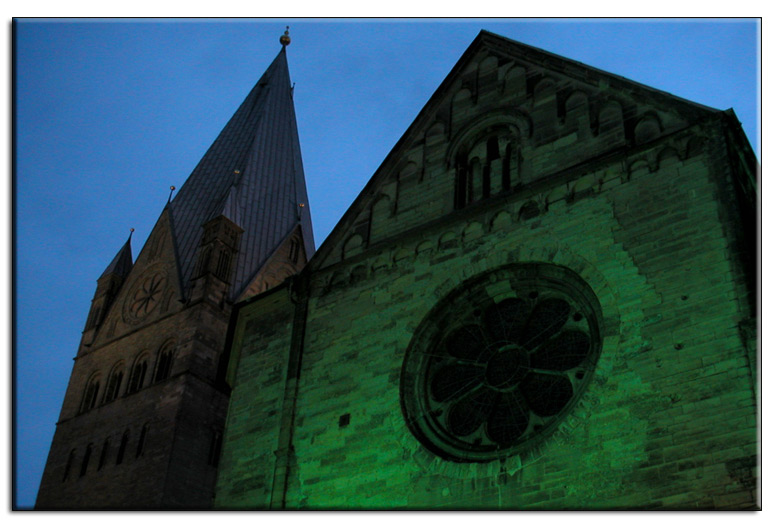 blaue stunde und grüner petri