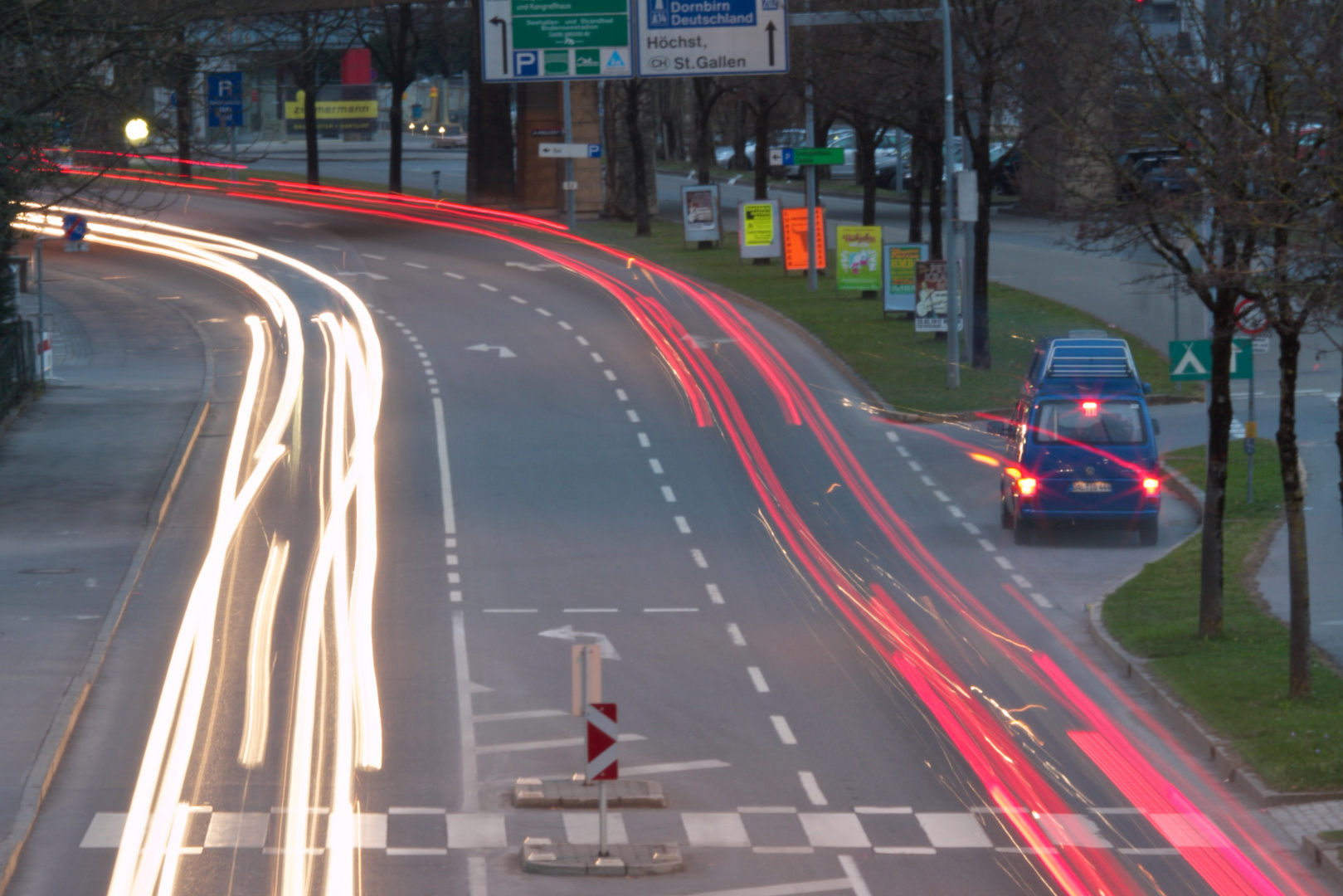 Blaue Stunde - Verkehr