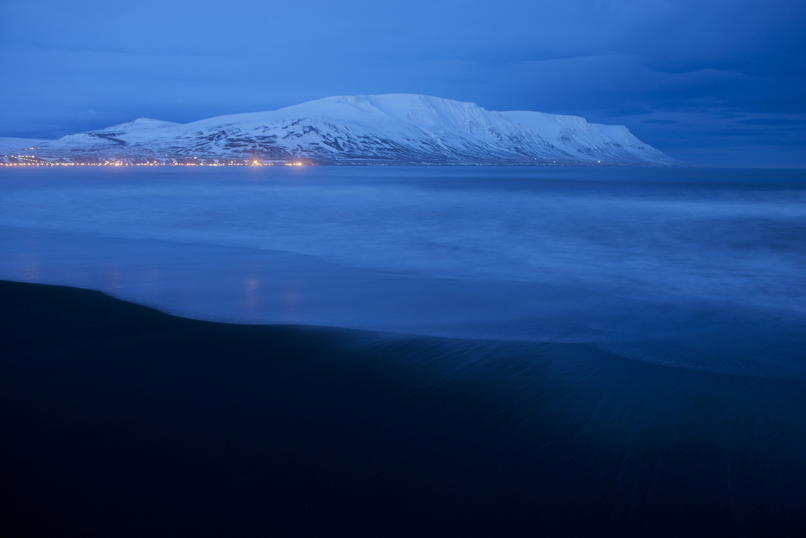 Blaue Stunde vor Saudarkrokur