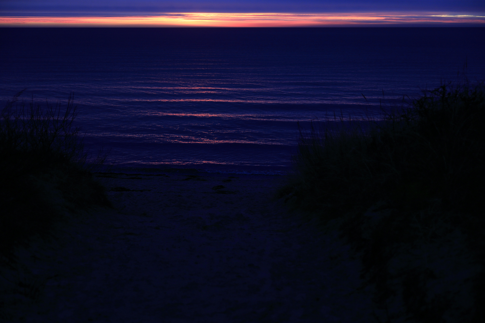 Blaue Stunde vor Sonnenaufgang