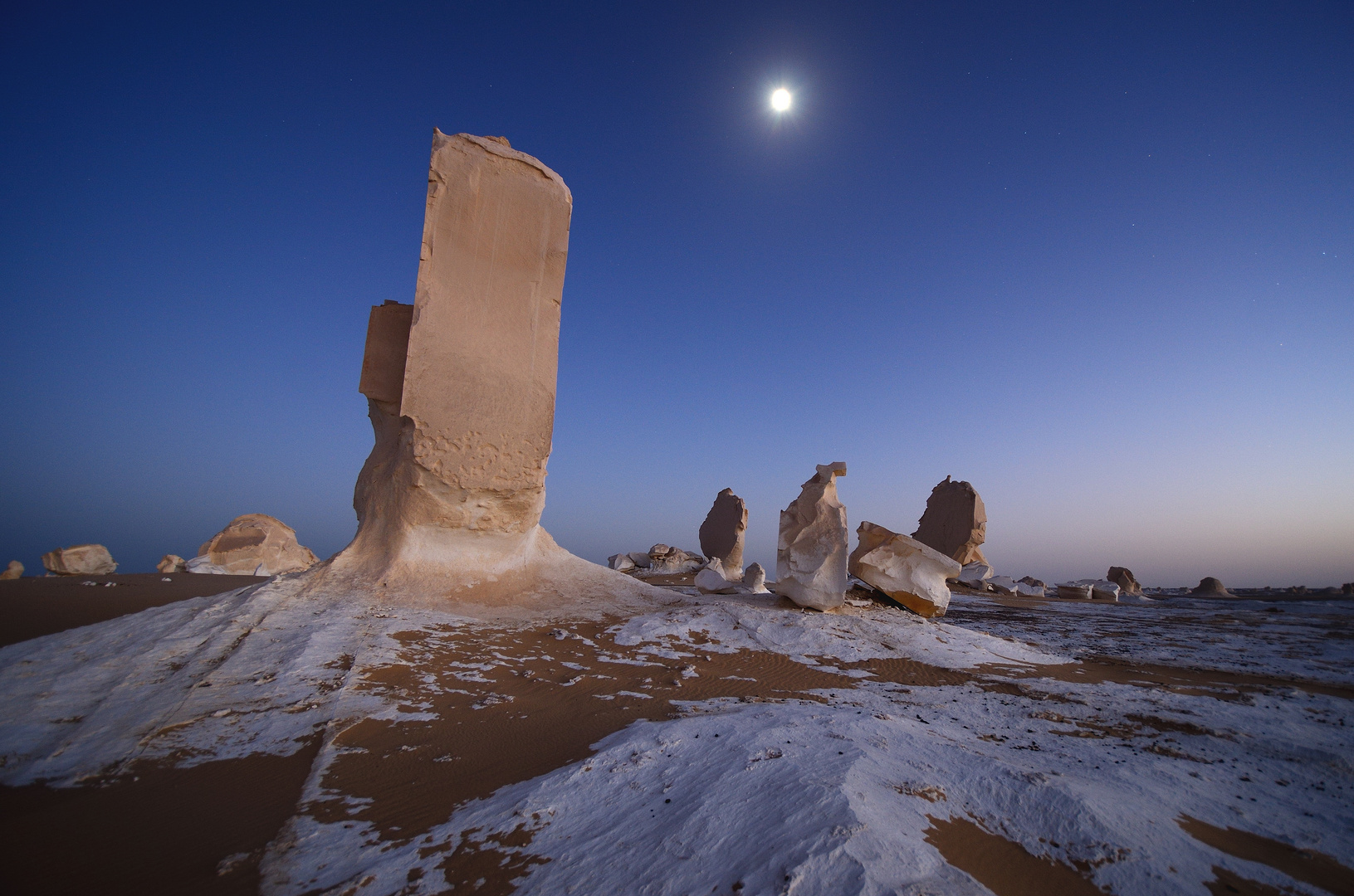 Blaue Stunde - Weisse Wüste, Ägypten Okt 2011