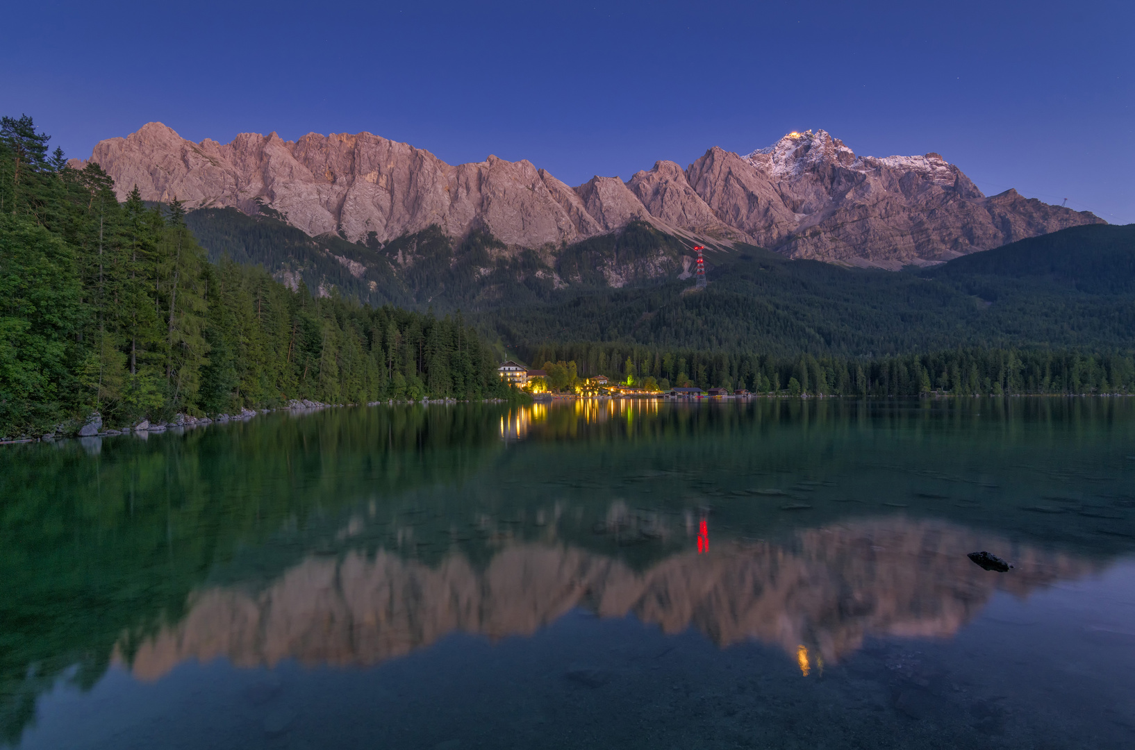 blaue Sunde am Eibsee