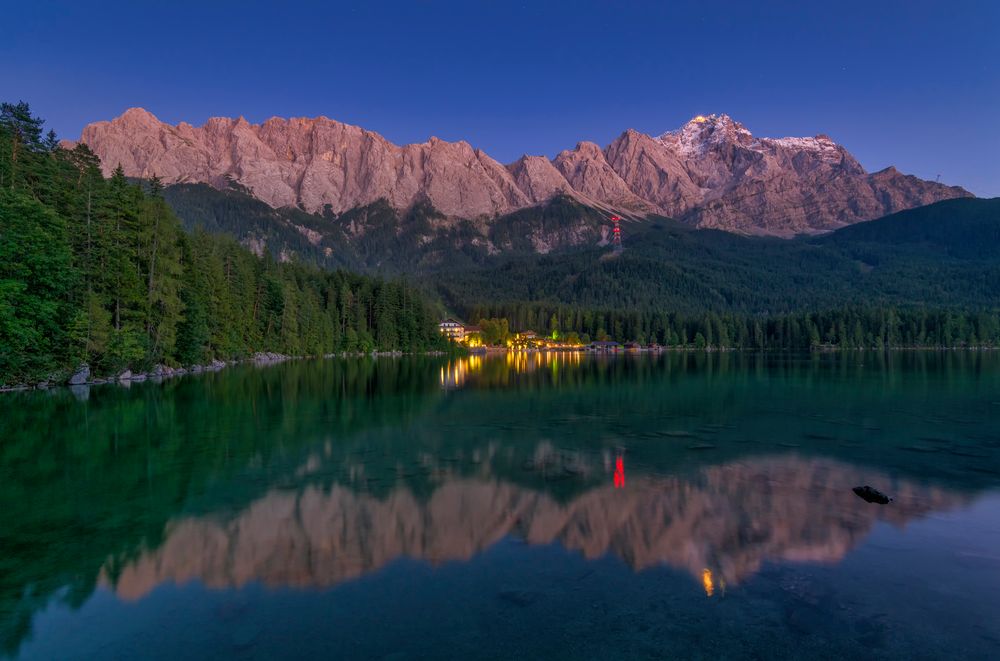 blaue Sunde am Eibsee