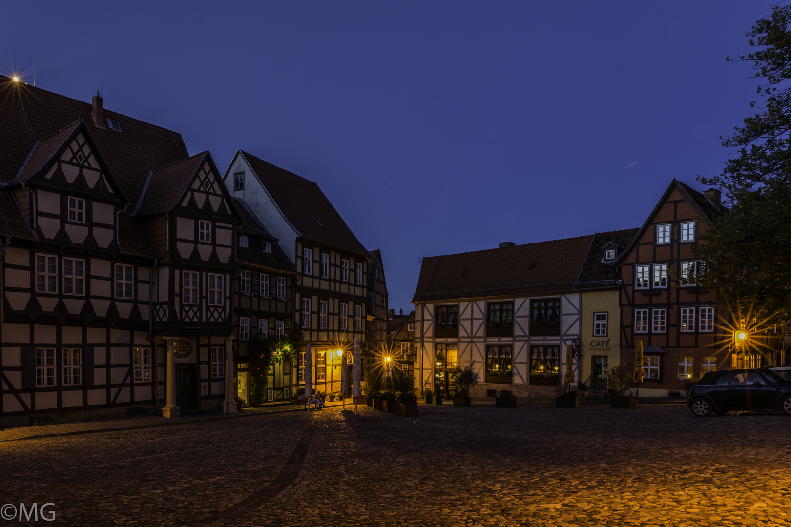 blaue Sunde am Marktplatz Quedlinburg