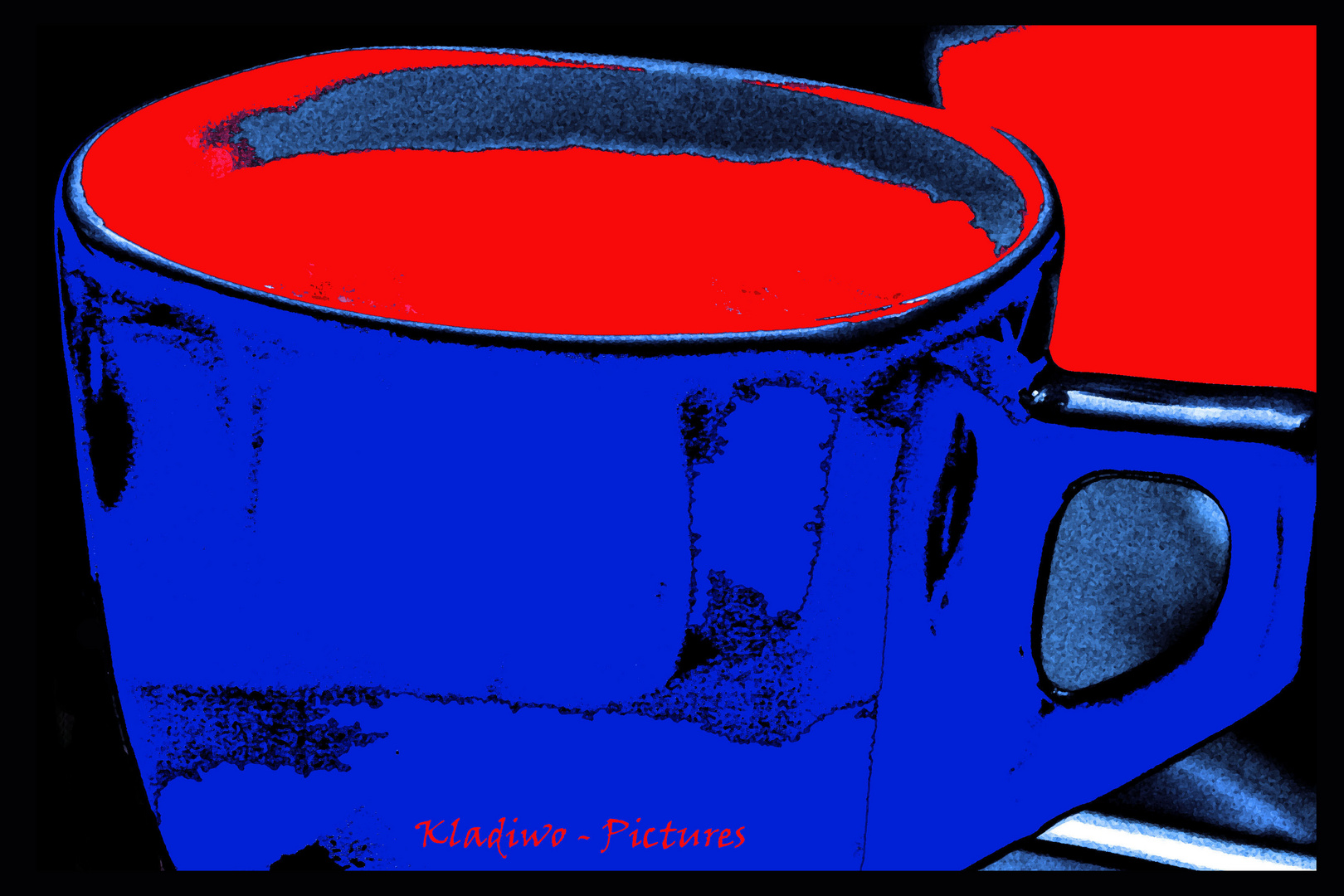 Blaue Tasse