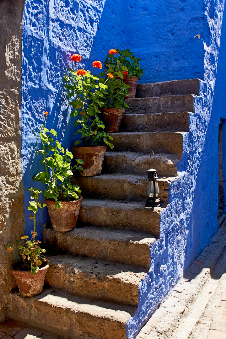 Blaue Treppe 