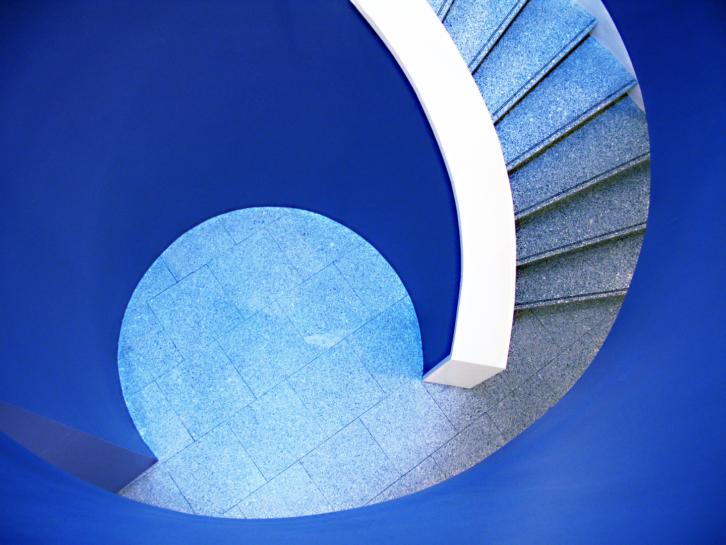 Blaue Treppe