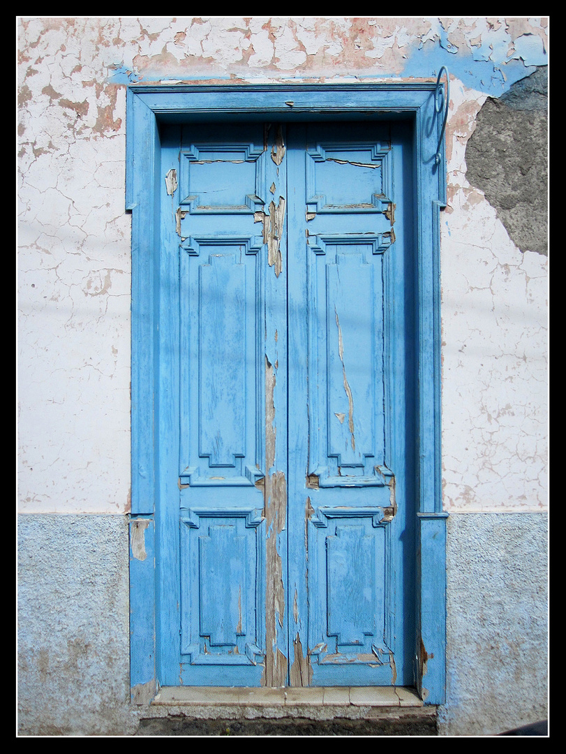 Blaue Tür in Valle Gran Rey - La Gomera
