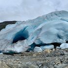 Blaueis am Svartisen-Gletscher