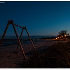 Blauen Stunde am Strand