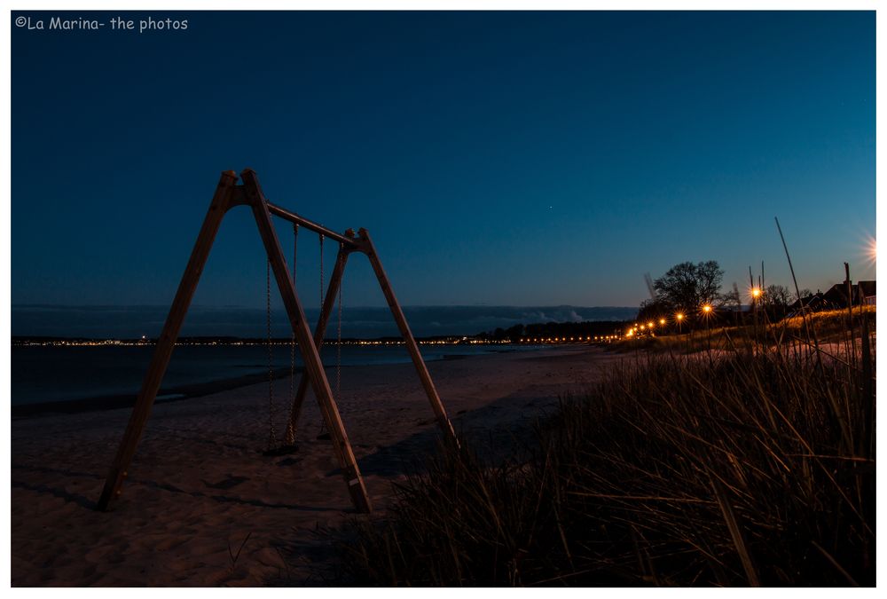 Blauen Stunde am Strand