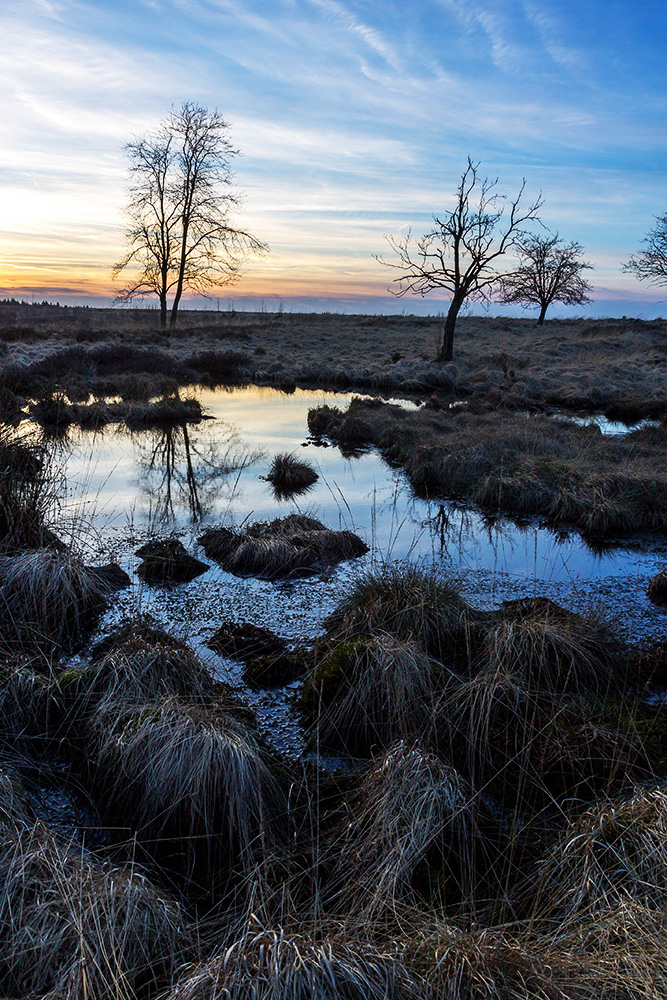 Blauer Abendhimmel