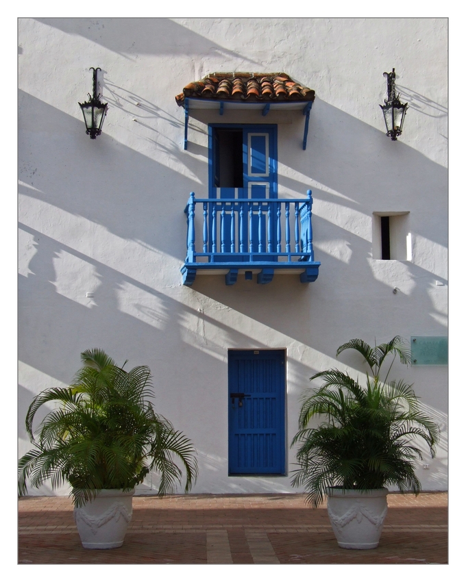 Blauer Balkon