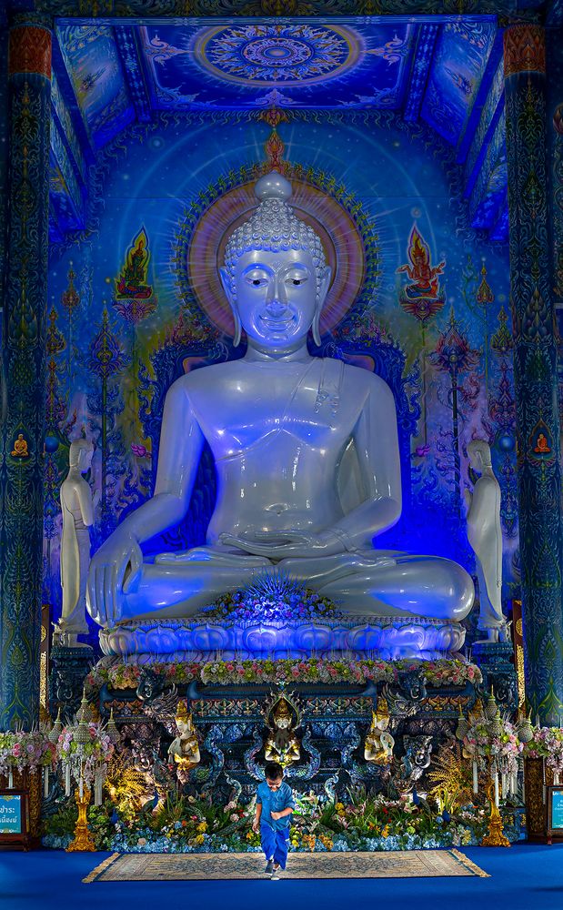 Blauer Buddha