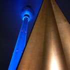 Blauer Fernsehturm in Berlin