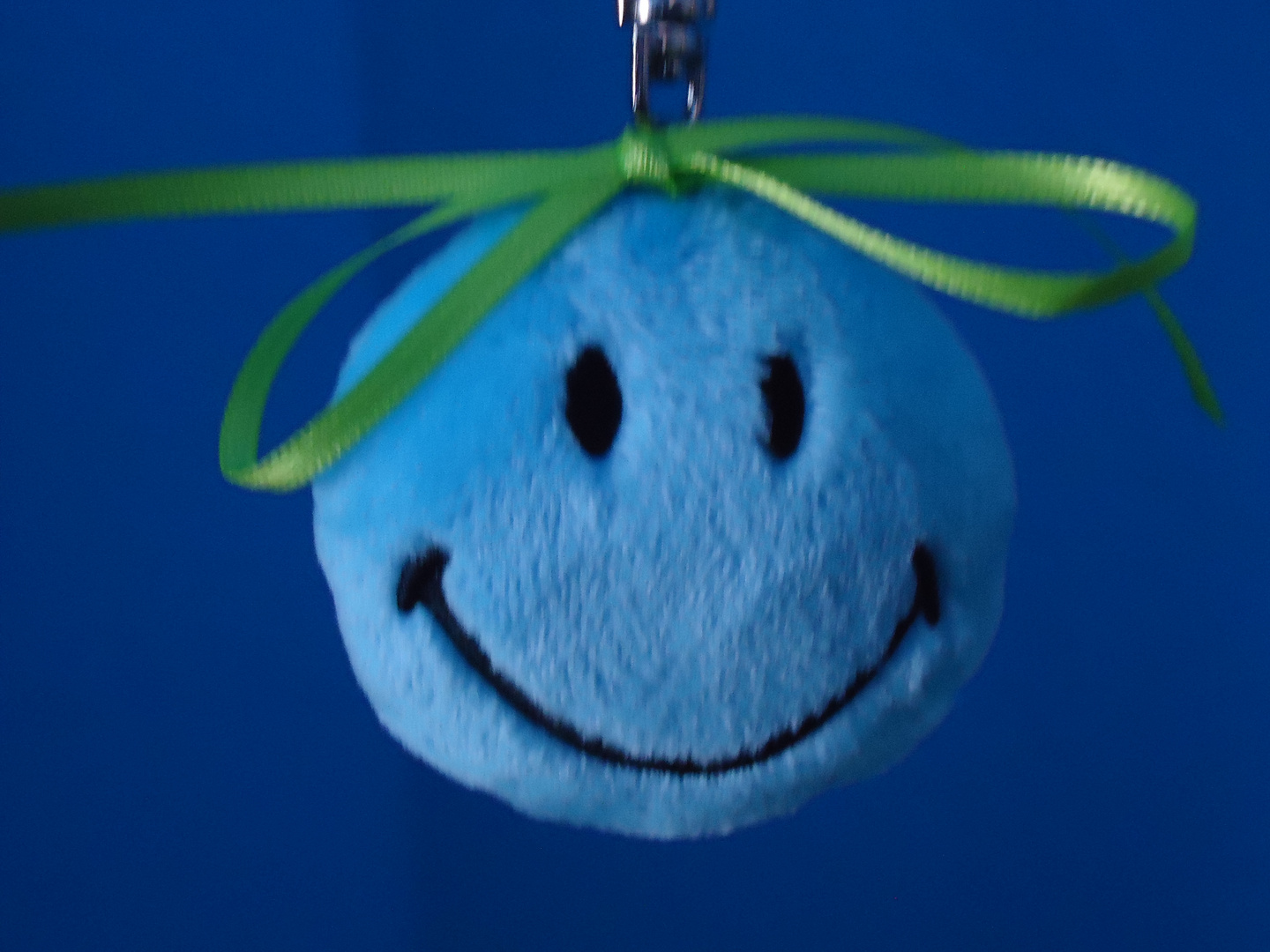 blauer Flauschi-Smiley