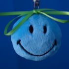 blauer Flauschi-Smiley