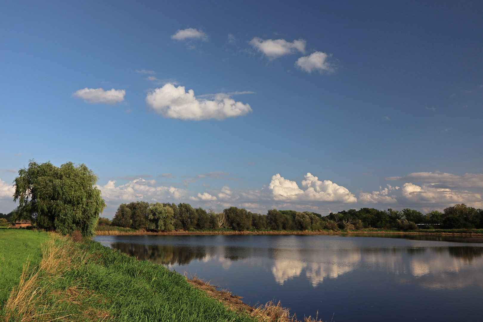 Blauer Herbsthimmel