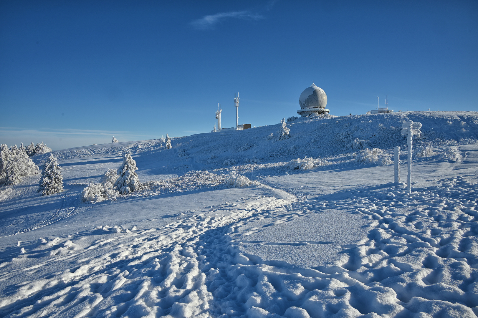 blauer Himmel... eiskalt... -14°