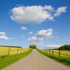 Blauer Himmel, grüne Wiesen