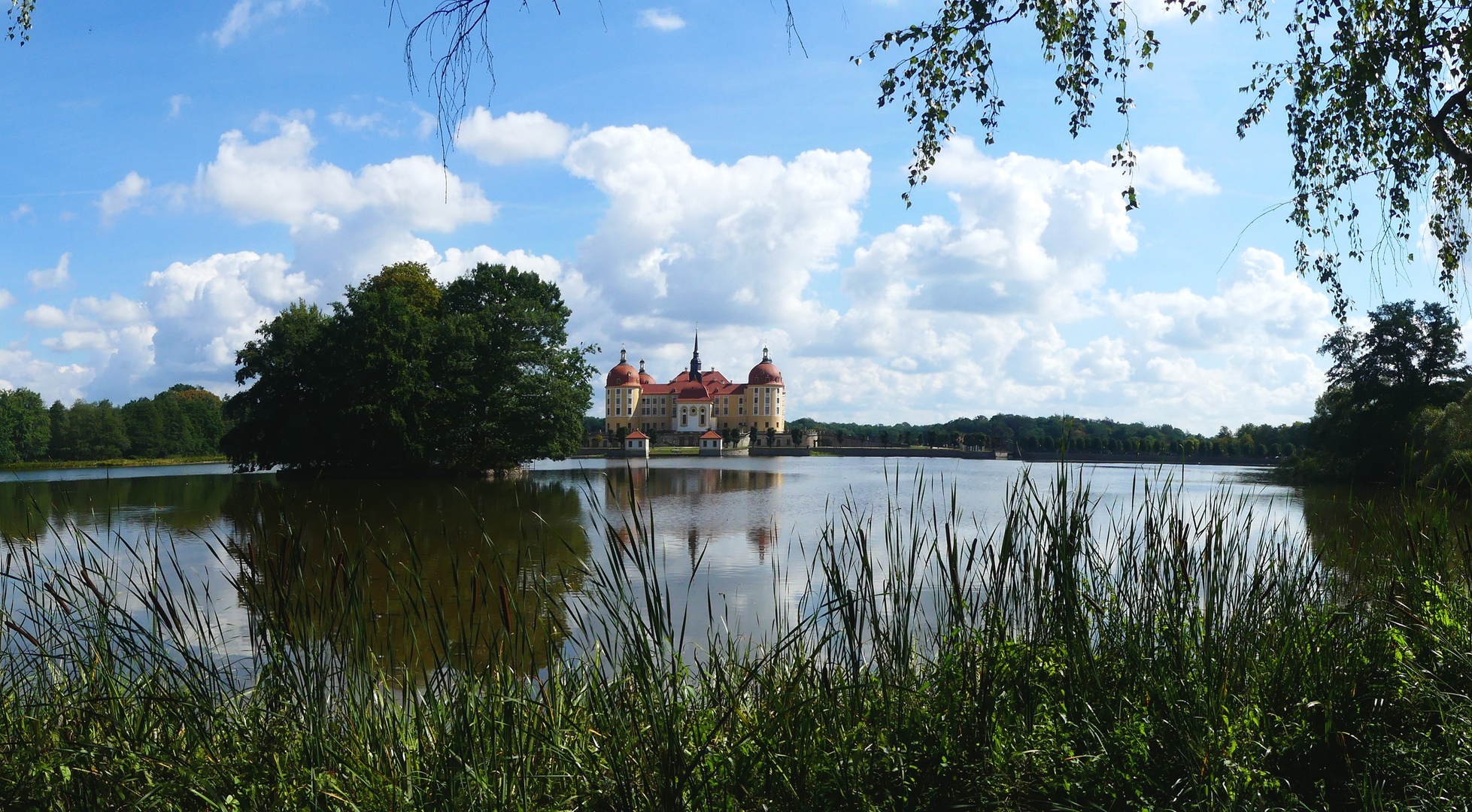 Blauer Himmel in Moritzburg