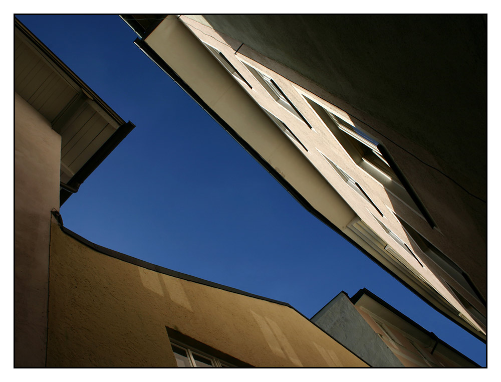 blauer Himmel über Bad Tölz