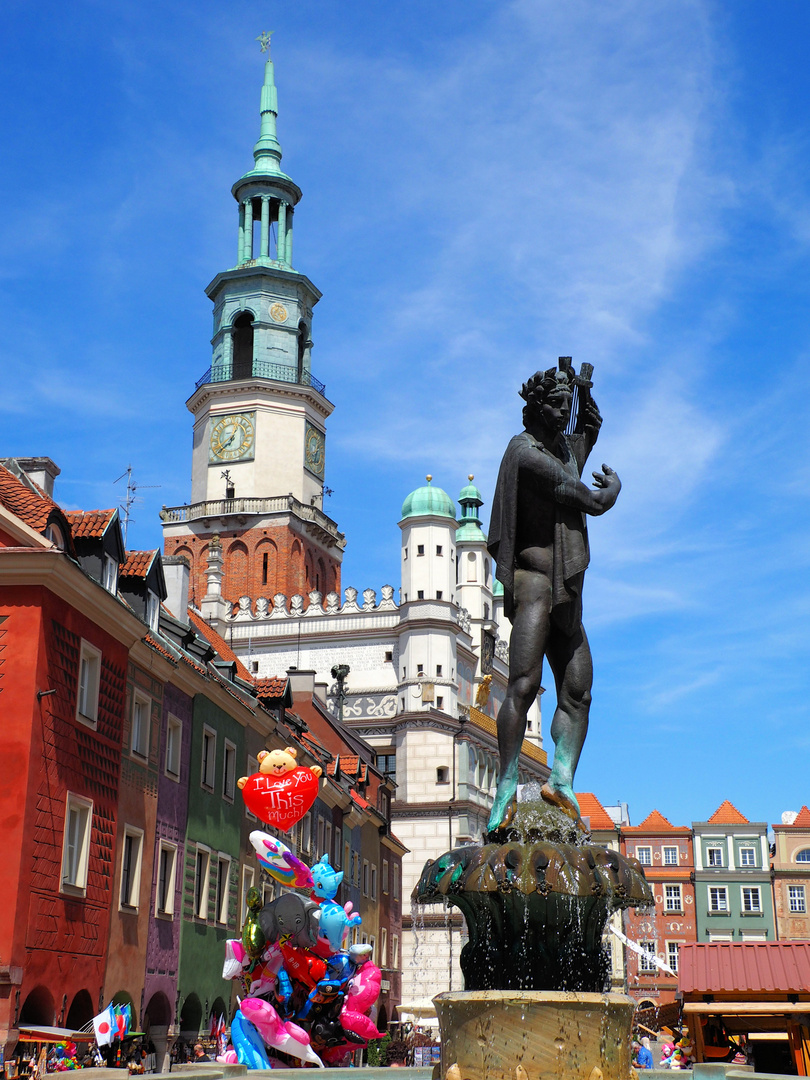 Blauer Himmel über Posen 