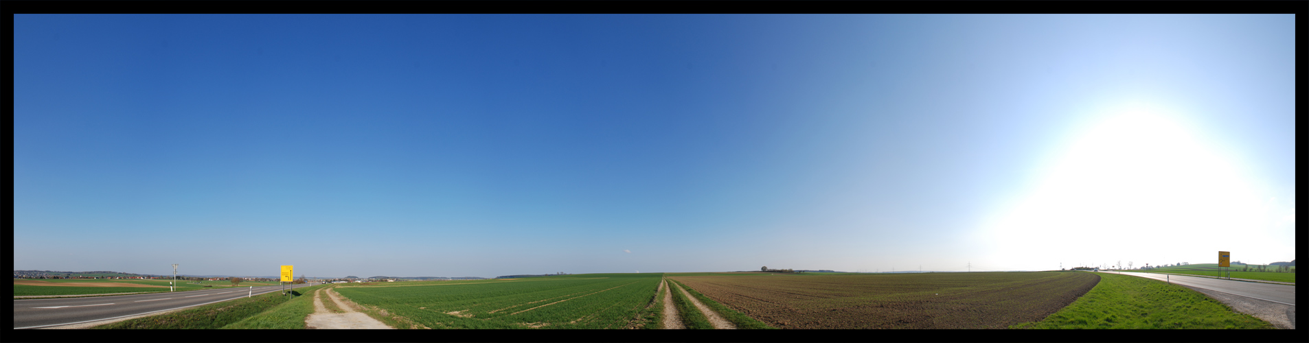 Blauer Himmel über Schwaben