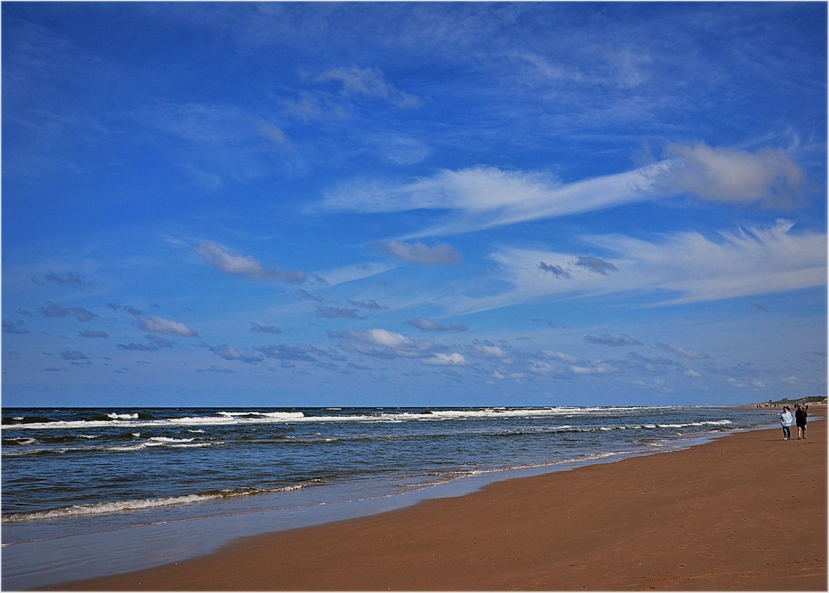 ... Blauer Himmel, Wind und Wellen ...