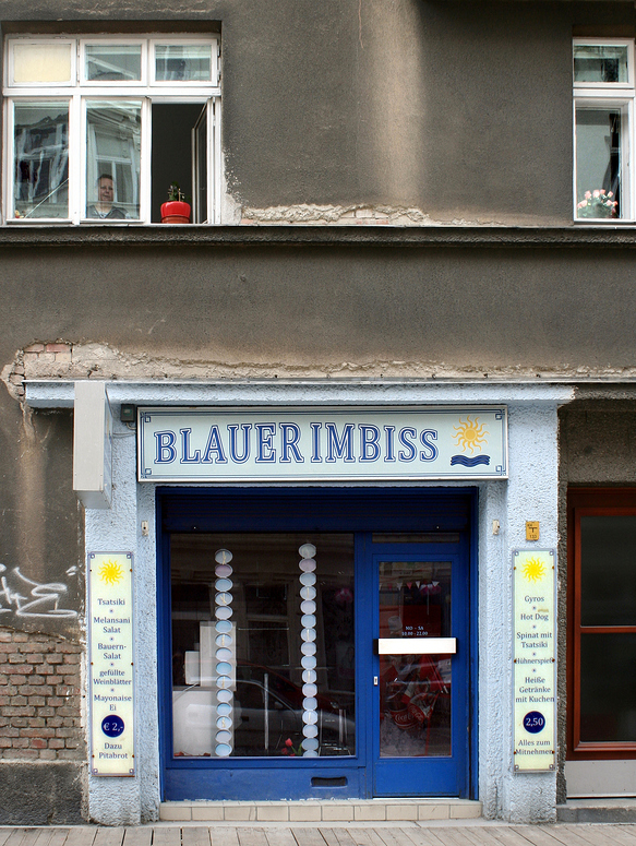 Blauer Imbiss