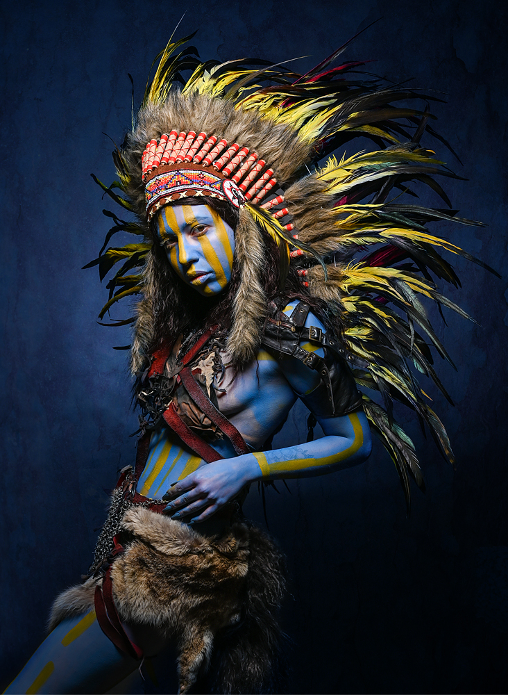 Blauer Indianer