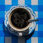 Blauer Kaffee