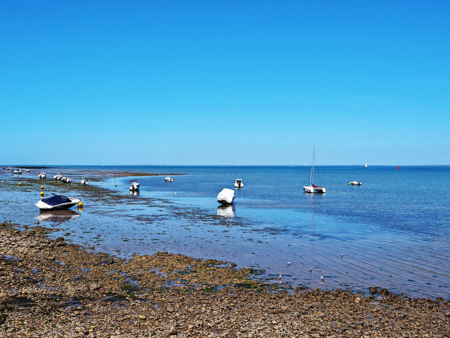 Blauer Montag am Meer