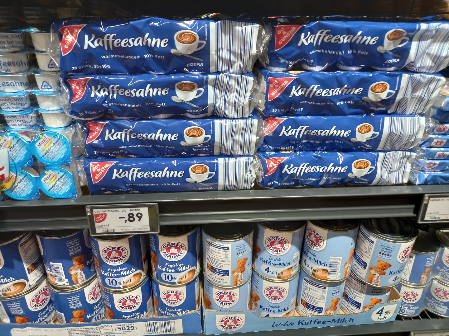 Blauer Montag im Supermarkt