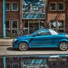 blauer Opel Tigra Twin Top