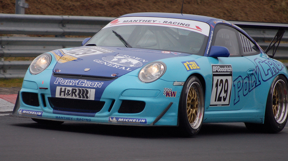 Blauer Porsche