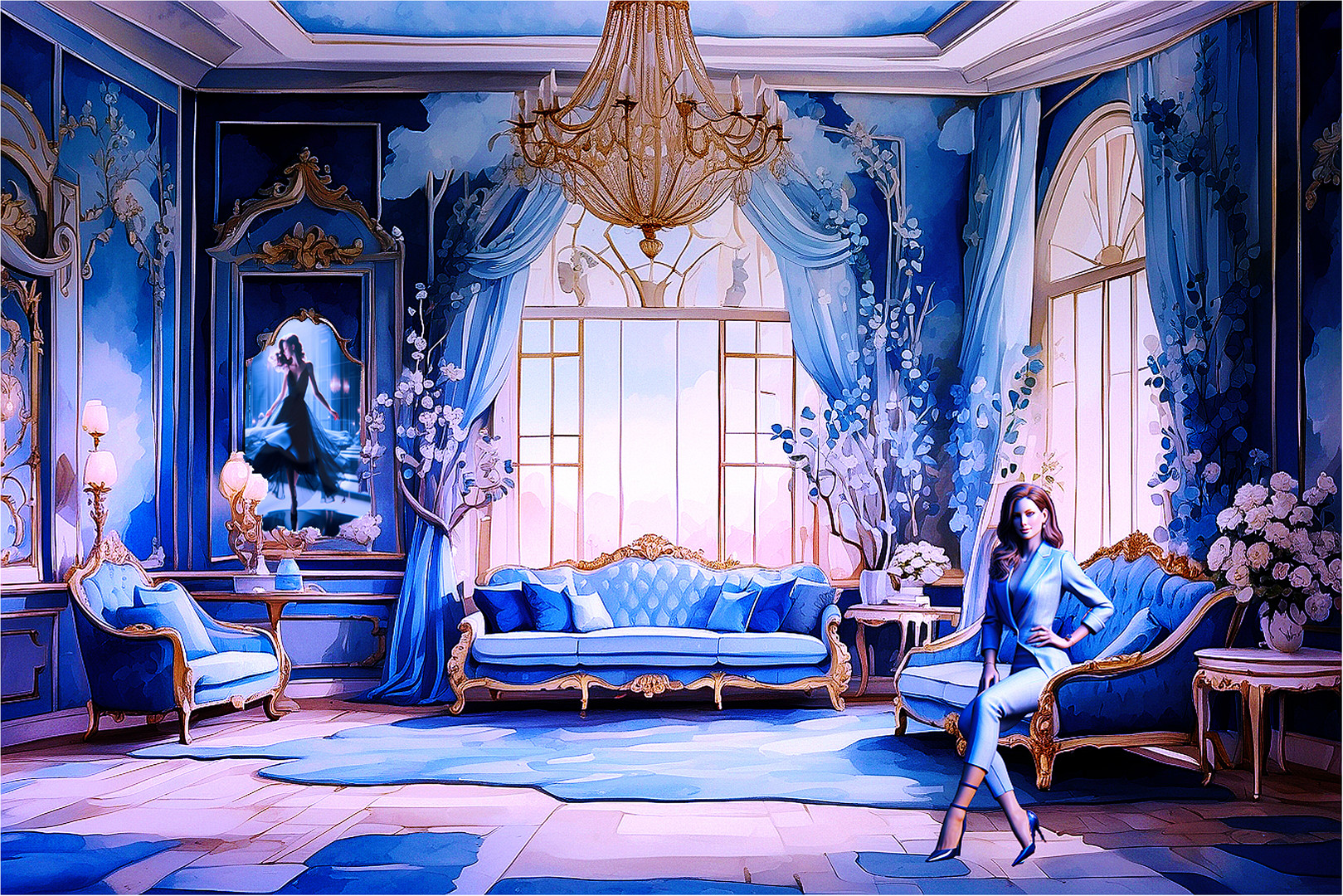 Blauer Salon