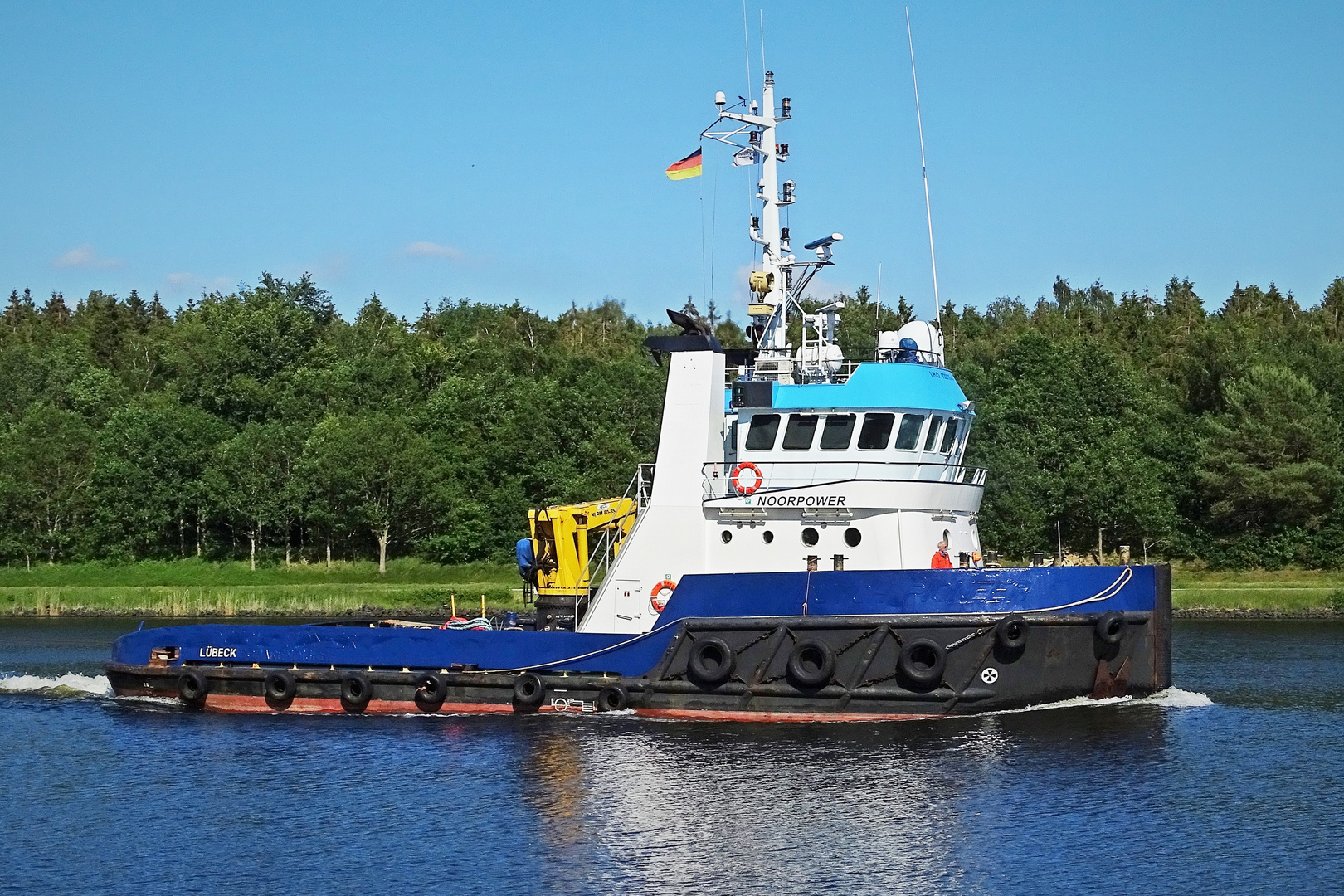 blauer Schlepper 